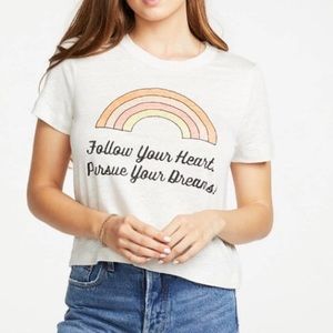 🌈NWT Chaser Follow Your Heart Pursue Your Dreams Tee